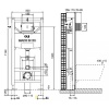 Инсталляция для подвесного унитаза OLI 120 Plus 177306 пневматическая