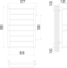 Полотенцесушитель Terminus Евромикс П8 500х800 бп500. Распродажа Полотенцесушитель Terminus Евромикс П8 500х800 бп500. Распродажа