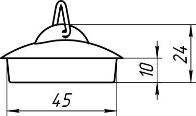Пробка для сифона  Ани Пласт 1/2 M300
