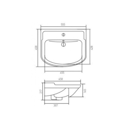 Умывальник Акватон Classic 55B