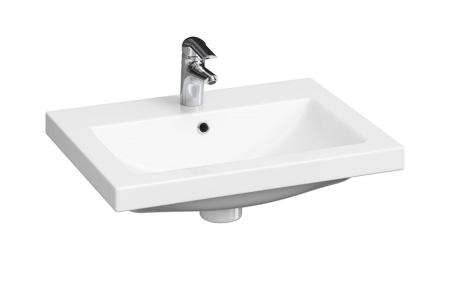 Тумба подвесная Laparet Optimum 60 с умывальником Cersanit Como 60 белый глянец LO-WCAB-60-01+S-UM-COM60/1-w