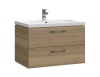 Тумба с умывальником подвесная Cersanit LARA 70 с умывальником COMO 70 орех A63415