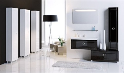 Шкаф-пенал напольный AQWELLA Инфинити П45 Inf.05.45, белый