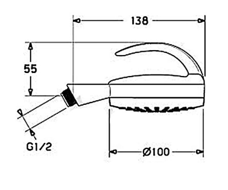 Душевая лейка HANSAVIVA FLEX